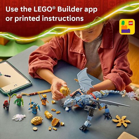 LEGO NINJAGO Ninja Dragon Riyu’s Battle Building Toy for Boys & Girls - Ninja Poseable Dragon Toy Playset for Kids, Ages 7+ - Includes 4 Minifigures for Pretend Play - Gift Idea for Birthdays - 71855 in Saudi Arabia