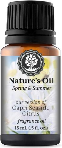 Capri Seaside Citrus Fragrance Oil (15ml) for Diffusers, Soap Making, Candles, Lotion, Home Scents, Linen Spray, Bath Bombs, Slime in Saudi Arabia