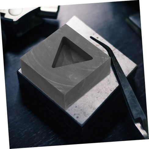 قالب صب جرافيت مثلث من أجل ذوبان المعادن، قوالب جرافيت قابلة لإعادة الاستخدام لصنع المجوهرات والمشروعات اليدوية، أداة صب معدنية قوية للذهب والفضة والنحاس in Kuwait