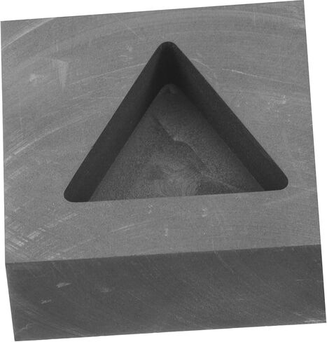 قالب صب جرافيت مثلث من أجل ذوبان المعادن، قوالب جرافيت قابلة لإعادة الاستخدام لصنع المجوهرات والمشروعات اليدوية، أداة صب معدنية قوية للذهب والفضة والنحاس in Kuwait