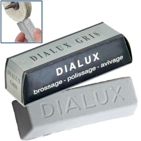 Grey Rouge Polishing Compound – Premium Jewelry Buffing Paste for Stainless Steel, White Gold, Platinum & Silver – Final High-Luster Finish, Made in France in Saudi Arabia