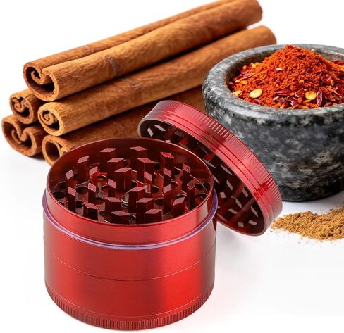 HNYYZL 2'' Spice Grinder,Spice Grinder Kitchen Tool Pepper Grinder (Red) in Saudi Arabia