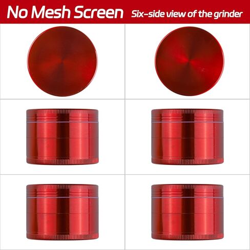 HNYYZL 2'' Spice Grinder,Spice Grinder Kitchen Tool Pepper Grinder (Red) in Saudi Arabia