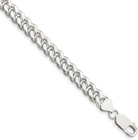 Sterling Silver 7.0mm Domed Curb Chain in Saudi Arabia