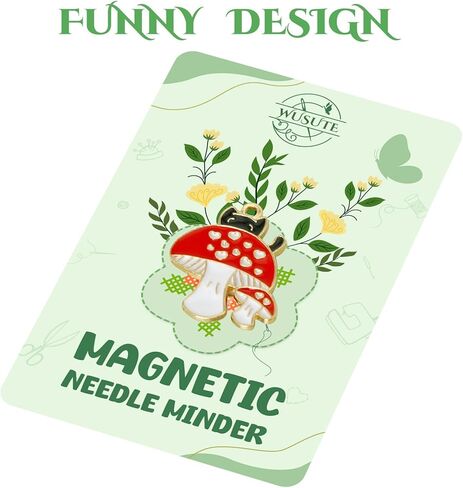 WUSUTE Cat Needle Minder للغرزة المتقاطعة، مغناطيس لطيف على شكل رسوم متحركة للتنظيم، إكسسوارات تطريز الخياطة وحافظة الإبرة in Kuwait