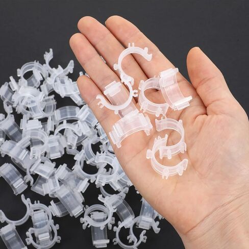 80Pcs Clear Plastic Bobbin Clips, Thread Spool Organizers, Sewing Tool Accessory for Craft DIY Embroidery in Saudi Arabia