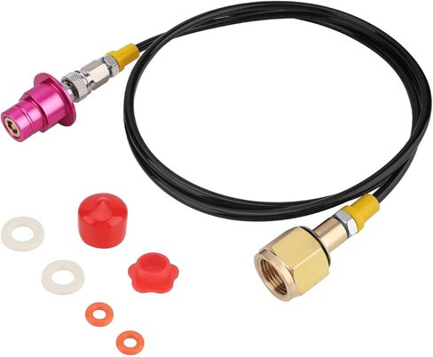 Soda Terra Machine Co2 Adapter Quick Connector Adapter Plastic Hose Compatible with Soda Terra DUO Art Gaia Series, CGA320 Threaded CO2 Tank Refill Soda Maker Replacement Accessories (60inch) in Saudi Arabia