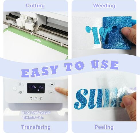 فينيل نقل حراري من البولي يوريثان الأحمر، 12 قطعة من صفائح HTV مقاس 12 × 10 بوصة - فينيل ناعم وقابل للتمدد، سهل القطع والأعشاب، متوافق مع Cricut & Silhouette - رائع لقمصان الرابع من يوليو والحرف الوطنية in Kuwait