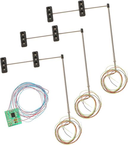 Generic 3 Signal Lights Model 5-6 Light 7cm HO OO Train Railway Architecture Diorama Street Layout 4# in Saudi Arabia