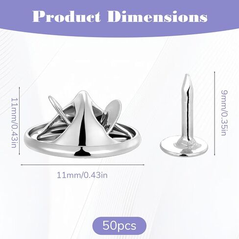 Metal Pin Backs Replacement, 50 Pairs Silver Butterfly Clutch Tie Tacks Blank Locking Pin Keepers Metal Locking Pins Back Replacement for Craft Making Enamel Pins Jewelry Making in Saudi Arabia