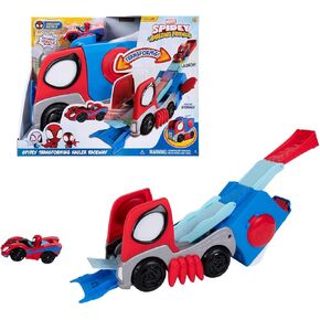 Jazwares Marvel Spidey and His Amazing Friends Transforming Hauler Raceway - 9-Inch Vehicle and Trackset with Exclusive Amazing Metal in Saudi Arabia