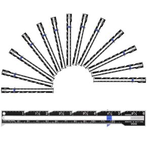 Konohan 12 Pcs Sliding Gauge Sewing Measuring Tool Stainless Steel Quilting Ruler 6 Inch Metal Sewing Rulers and Guides for Knitting Crafting Sewings Beginner Hemming Measuring in Saudi Arabia