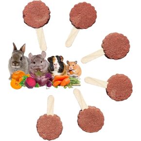 C-LIGHT لعبة مضغ أرنب، 6 قطع تيموثي هاي أرنب مضغ للأسنان، لعبة دوارة قابلة للاستبدال لشينشيلا، خنازير غينيا، الأرنب (ألوان متنوعة) in Kuwait