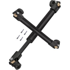 عمود محرك الزاحف RC 116-170 مم ترقيات لـ 1/10 SCX10 D90 Gen7/Pro RC 4WD GEN8 SCX10-II، RCMYou 2 قطعة عمود محرك عالمي، محاور معدنية كاملة من الفولاذ، أسود (116-170 مم، قطعتان) in Kuwait