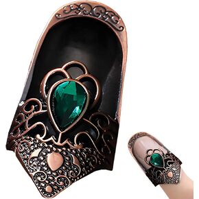Vintage Sewing Thimble Ring - Finger Protector for Hand Embroidery, Cross Stitch, Knitting, and Quilting Supplies (Red Bronze) in Saudi Arabia