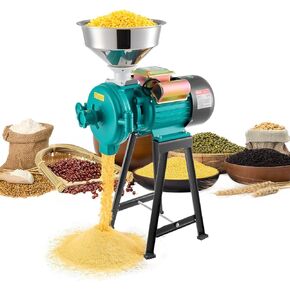 VEVOR Electric Grain Mill Grinder, Commercial Spice Grinders, 1500W Cast Iron Pulverizer Powder Machine with Non-Slip Rubber Feet, for Dry Grains, Spices, Cereals, Coffee, Corn & Pepper in Kuwait