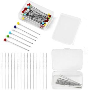 15 Pcs Snag Repair Tool Kit, Snag Nab It Needles with Positioning Pins, Leather Sewing & Fabric Repair Tools for Knitwear, Clothing, Curtains & Garments(Silver,Size:2.36inch) in Kuwait