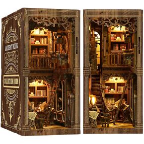 مجموعة كتب زاوية - ألغاز خشبية ثلاثية الأبعاد يمكنك صنعها بنفسك، ديكور رف كتب مصغر لغرفة الموسيقى الكلاسيكية مع ضوء LED للبالغين والمراهقين والمبتدئين، مجموعة هدايا كتب زاوية للعائلة والأصدقاء in Kuwait