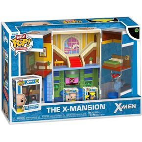 فانكو بوب! صناديق بيتي: X-Men - مجموعة لعب The X-Mansion - Wolverine and Professor X - حقيبة عرض قابلة للتجميع مع مشهد داخلي ومساحة تخزين - فكرة هدية in Kuwait