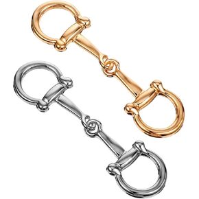 2 قطعة وشاح حريري Horsebit مشبك وشاح بسيط وأنيق مشبك حلقي معدني Horsebit المشبك وشاح حريري اكسسوارات للنساء in Kuwait