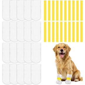 20 قطعة من أحذية الحيوانات الأليفة للاستعمال مرة واحدة، واقيات أقدام الكلاب تتوقف عن اللعق، غطاء مخالب قدم الكلب مقاوم للماء مع ضمادة ذاتية اللصق، أحذية مريحة للكلاب، جوارب للحيوانات الأليفة للكلاب والقطط المصابة وتعافي الكفوف المصابة in Kuwait