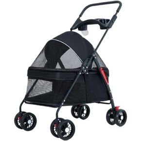 Pet Strollers Pet Cat and Dog Stroller Dog Cat Teddy Baby Stroller Lightweight Foldable Small Pet Dog Stroller for Going Out Pet Stroller Medium(Blue) in Saudi Arabia