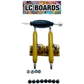 Generic LC Boards Fingerboard 34MM Trucks PRO Shaped with Lock Nuts (Purple) in Saudi Arabia