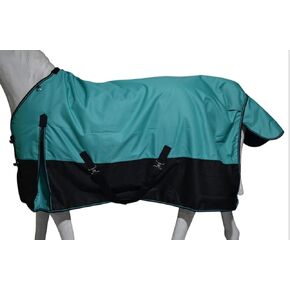 1200D Waterproof Light Weight Poly (100g Fill) Horse Winter Turnout Blanket with Standard Neck AT010002 (Turquoise, 75") in Saudi Arabia