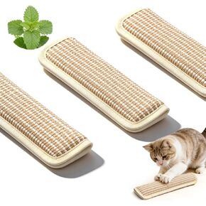 3 Pack Sisal Kicker Toy Catnip Toys for Indoor Cats - Cat Toys, Sisal Scratching Pad, Bite Resistant Kitten Teething Toys, Interactive Cat Nip Kicker Toys for Anxiety Relief in Kuwait