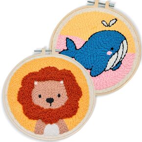 MayAnC Neko Plush Toy DIY Punch Needle Kit for Beginners, Embroidery Starter Kit with Step by Step Video Instruction for Beginners Starter, Healing Weave Punch Stitching Kit in Saudi Arabia