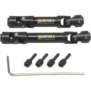 Hobby Details Aluminum Rear Axle Gear Box Skid Link Wheel Upgrade Set for 1/30 Axial SCX30 Jeep Wrangler RC Cars, Black and Gold (Skid Link Rods) in Kuwait