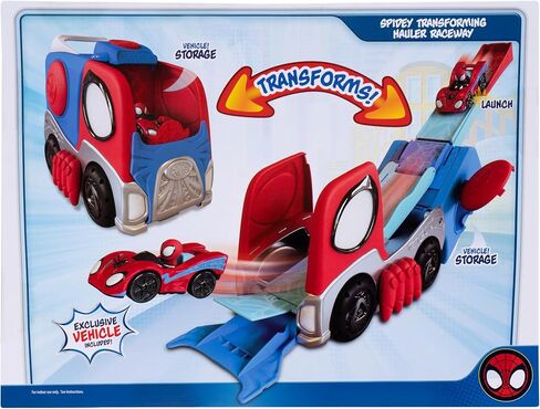 Jazwares Marvel Spidey وأصدقاؤه المذهلون يتحولون إلى مضمار سباق هاولر - مركبة ومجموعة مسارات مقاس 9 بوصات مع معدن مذهل حصري in Saudi Arabia