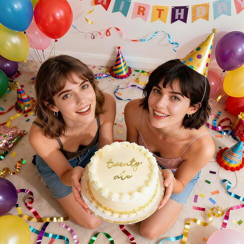 غلاف كعكة Twenty Ate - تزيين كعكة عيد الميلاد الثامن والعشرين من الأكريليك الذهبي، علامة مضحكة على شكل كعكة Twenty Eight، غطاء كعكة قابل لإعادة الاستخدام لمستلزمات الحفلات للرجال والنساء (Twenty ATE) in Saudi Arabia