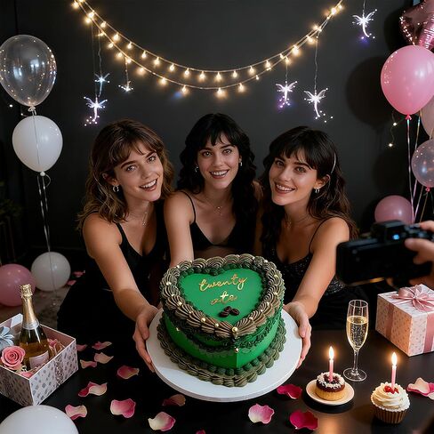 غلاف كعكة Twenty Ate - تزيين كعكة عيد الميلاد الثامن والعشرين من الأكريليك الذهبي، علامة مضحكة على شكل كعكة Twenty Eight، غطاء كعكة قابل لإعادة الاستخدام لمستلزمات الحفلات للرجال والنساء (Twenty ATE) in Saudi Arabia