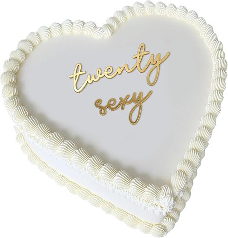 غلاف كعكة Twenty Ate - تزيين كعكة عيد الميلاد الثامن والعشرين من الأكريليك الذهبي، علامة مضحكة على شكل كعكة Twenty Eight، غطاء كعكة قابل لإعادة الاستخدام لمستلزمات الحفلات للرجال والنساء (Twenty ATE) in Saudi Arabia