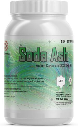 Soda Ash (Sodium Carbonate) - 25 Lb - Excellent for Tie Dye, Soap Making, and Detergent Manufacturing in Saudi Arabia