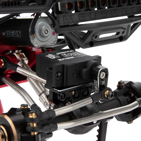 MEUS Racing Cored TRX4M Steering Servo with Lay Down Servo Mount and Servo Horn for TRX4M 1/18 RC Crawler Upgrades Parts, NOT for Stock Frame(M3280S) in Saudi Arabia