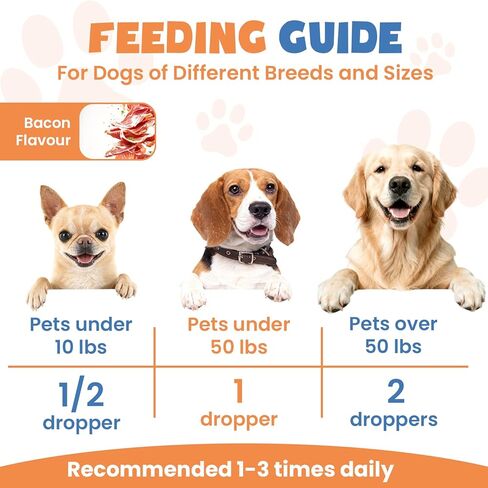 Collagen for Dogs,4.22oz (120ml) Liquid Collagen for Dogs,Enhances Joint Support,Flexibility,Cartilage and Mobility,Relieves Itching in Allergic,Liquid Drops Suitable for Cats and No Side Effects in Saudi Arabia