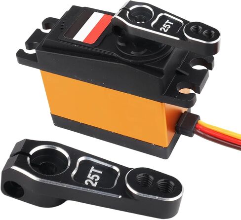 HobbyPark 2pcs Aluminum Servo Horn Metal Servo Arms Compatible with Power HD Savox Futaba Low Profile Servo Motors for 1/10 On Road RC Touring Car RC Drift Car Steering Servos in Saudi Arabia