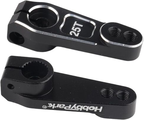HobbyPark 2pcs Aluminum Servo Horn Metal Servo Arms Compatible with Power HD Savox Futaba Low Profile Servo Motors for 1/10 On Road RC Touring Car RC Drift Car Steering Servos in Saudi Arabia