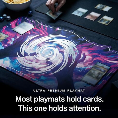 ألفيس! Spell Vortex – مفرش لعب التاج الأسطوري | هدية بطاقة التداول المثالية | تفاصيل ذهبية محببة يدويًا | تصميم شكل مخصص | متوافق مع MTG | بساط اللعب إم تي جي in Kuwait