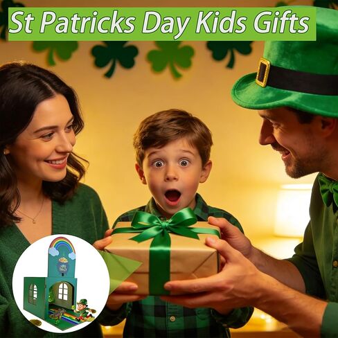 St Patricks Day Leprechaun Trap Kit For Kids Wood DIY Catch A Leprechaun Kit Saint Patricks Day Leprechaun Trap Supplies Art & Craft Kit For Leprechaun Trap St Patricks Day Kids Gifts (Green) in Saudi Arabia