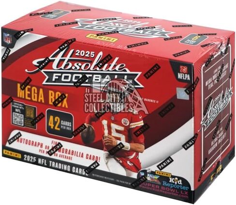 Panini 2025 Absolute Football Hobby Mega Box in Saudi Arabia