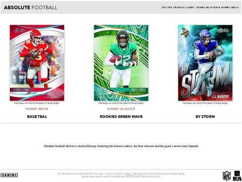 Panini 2025 Absolute Football Hobby Mega Box in Saudi Arabia