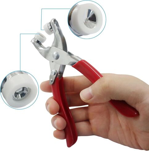 1 PCS Metal Snaps Buttons Plier - Heavy Duty Snap Fastener Tool for DIY Fabric Sewing, Leather Craft & Home Repairs in Saudi Arabia