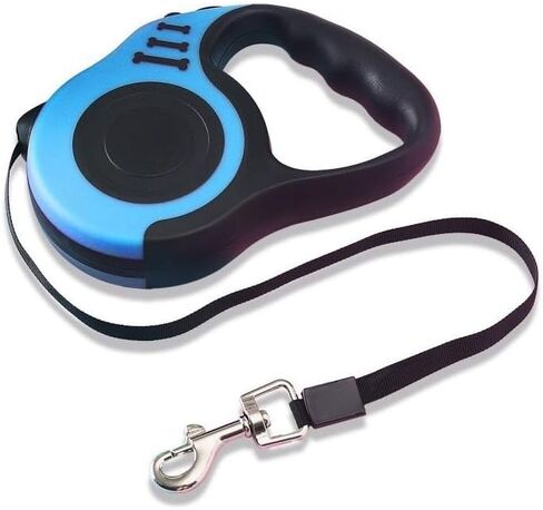 Retractable Dog Leash 16.5FT Multi-Functional Comfortable Pet Handle Rope Strong Heavy Duty Leashes for Pet Training Walking (Gray,5M/16.5FT) in Saudi Arabia