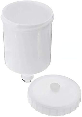 Spray Gun Cup, ABS Plastic Gravity Feed Paint Cup Replacement Pot w/ 20mm Thread Connector for Model Spray Guns, 600ml/20.3 oz in Saudi Arabia