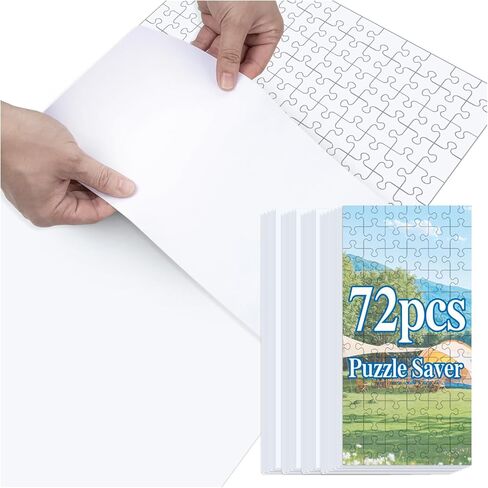 6000 Pcs Puzzle Glue Sheets, 36 Pcs Puzzles Saver Sheets,Puzzle Glue and Frame Sheet, Easy Peel and Stick Jigsaw Sticker in Saudi Arabia