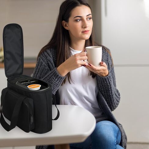 حقيبة حمل لماكينة صنع القهوة Keurig K-Mini Mate ذات خدمة واحدة، حقيبة حمل محمولة لماكينة صنع القهوة ذات خدمة واحدة، مبطنة سميكة للحماية، حقيبة تخزين لآلة القهوة in Kuwait
