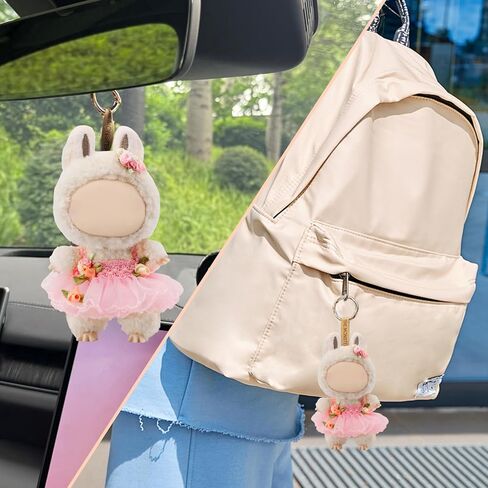 Clothes for labbuu Dolls - Cute Outfit for 6 3/4 Inch (17cm) labbuu Accessories, 2-Piece Doll Clothes Pink (Doll Not Included) - Perfect for Collectors and Dress-Up in Saudi Arabia
